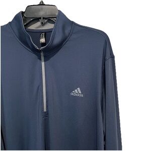 Adidas Golf Pullover 1/4 ZIP Men Size X-Large Performance Polyester Blue